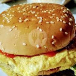 Burger Telor   Keju