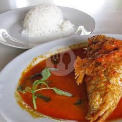 Nasi   Ikan Kakap   Sambel   Sayuran Lengkap