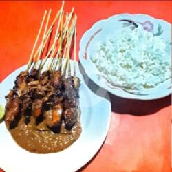 Sate Kambing 10 Tusuk   Nasi