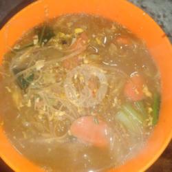 Bihun Rebus Sepesial   Komlit,ayam Baso Sosis  Atiampela