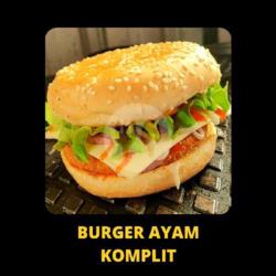 Burger Ayam Cheese Komplit