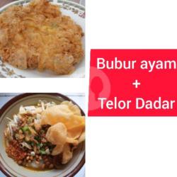 Bubur Ayam 1 Telor Ayam Dadar