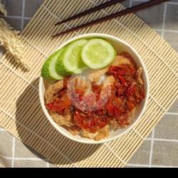 Rice Bowl Jamur Crispy Geprek (vegan)