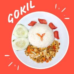 Nasi Ayam Geprek Sosis