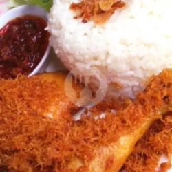 Ayam Paha Serundeng   Nasi