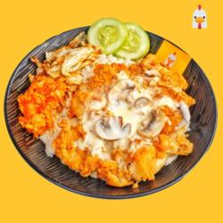 Nasi Ayam Creamy Mushroom