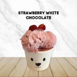 Strawberry White Chocolate Gelato