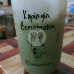 Ice Greentea Milk Large