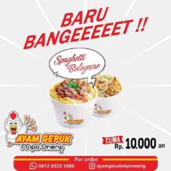 Spagethi Bolognaise Mpo Oneng