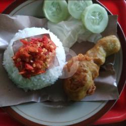 Nasi Ayam Tepung Paha Sambal Bawang