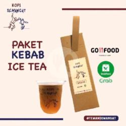 Kebab Makaroni Chicken   Ice Tea