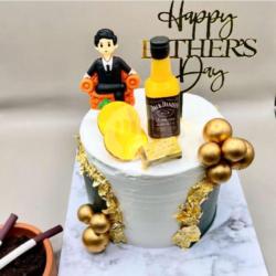 Luxury Cake Black Boss Gold Birthday Cake Father Day Cake