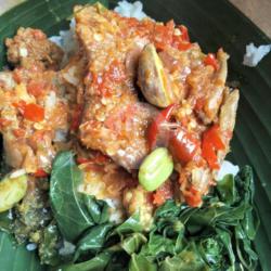 Nasi Dendeng Batokok Sambel Pete