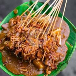 Sate 10 Tusuk   Ketupat , Bumbu , Bawang