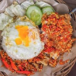 Nasi Ayam Telor Geprek