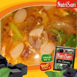Seblak Sosis   Es Nutrisari Atau Es Teh