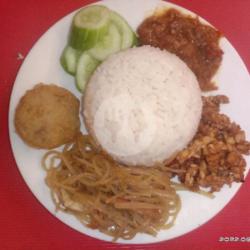 Nasi Jotos Soun Goreng Dan Perkedel