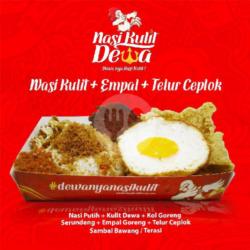 Nasi Kulit Empal Telor Ceplok