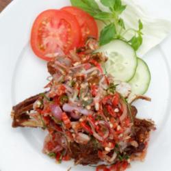 Bebek Goreng Indra Sambal Matah Dada