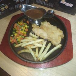 Hotplate Chicken Steak Crispy