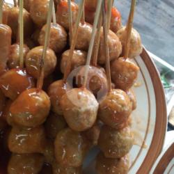 Sate Pentol Ayam Saus Sambal