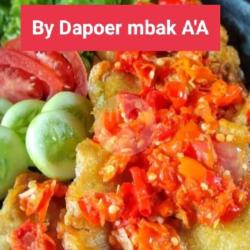 Nasi Bawang Juliiitt Pedas Lauk Tahu Tempe Sambel Bawang