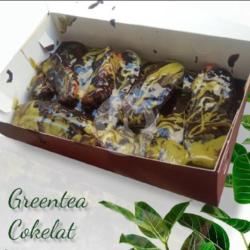 Pisang Pasir Greentea Cokelat