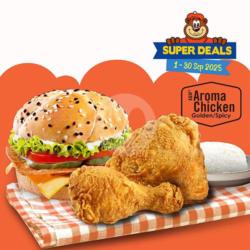Super - 2 Aroma Chicken, Deluxe Burger & Rice