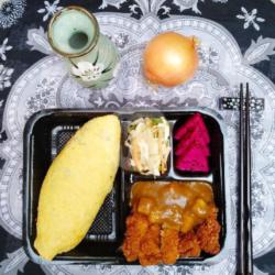 Beef Katsu Curry Omelette Nasi Butter