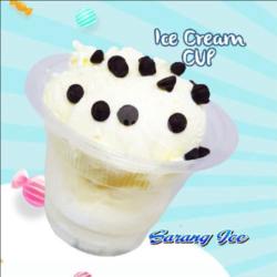 Ice Cream Cup, Coklat Dan Strawberry