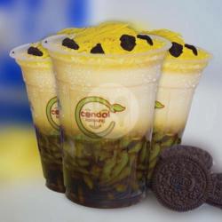 Cendol Susu Toping Keju Oreo