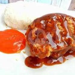 Ayam Geprek Saus Lada Hitam