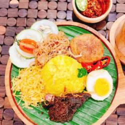 Nasi Kuning Rendang Paru