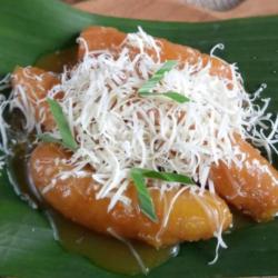 Pisang Goreng Keju Karamel.5. Pcs Di Goreng Dadakan