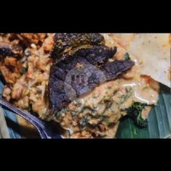 Nasi Pecel Empal Goreng