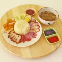 Nasi Hainam Campur Komplit