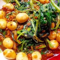 Cah Kangkung Telur Puyuh