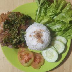 Ciken Geprek Sambel Ijo Besar