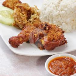 Nasi Putih Pecel Ayam