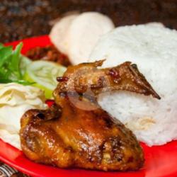 Lalapan Ayam Dada   Nasi