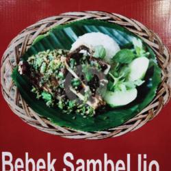 Bebek Cabe Ijo  Sambal Lalapan