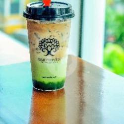 Cold Matcha Espresso Latte