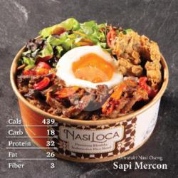 Shirataki Nasi Oseng Sapi Mercon (439 Cals)