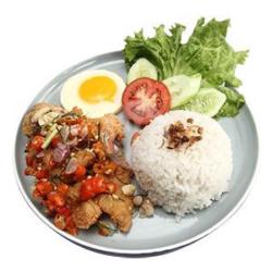 Nasi Ikan Dori Sambal Matah