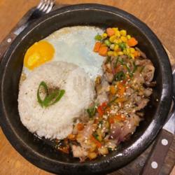 Slice Beef Rice Sambal Matah