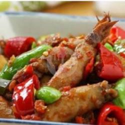 Sotong Asin Balado Petai