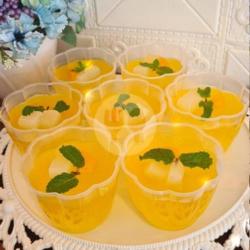 Orange Jelly Pudding Cup