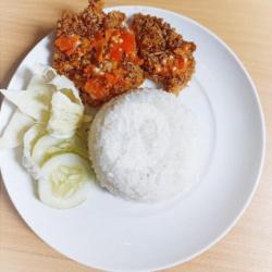 Nasi Ayam Crisbar Geprek