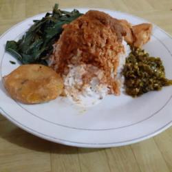 Nasi Perkedel   Ikan Nilem Kecil Komplit