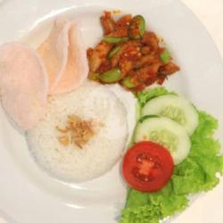 Nasi Baby Cumi   Petai